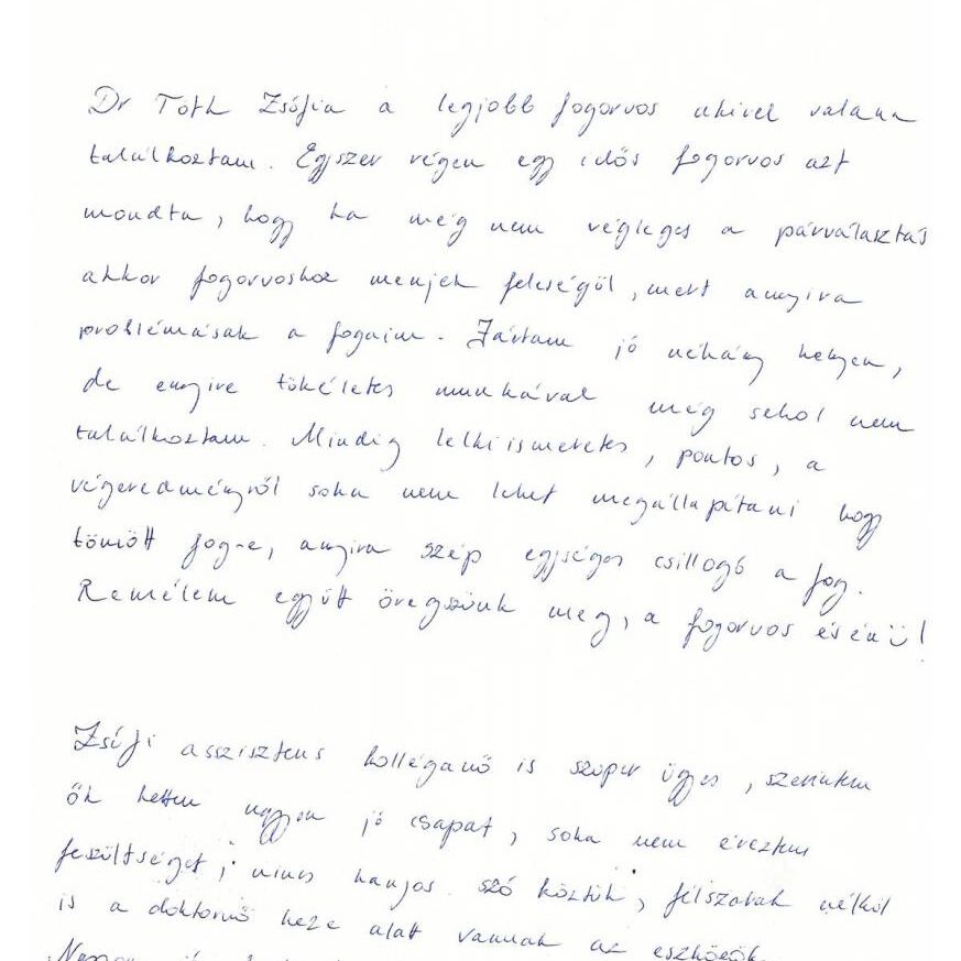 Bendes Edit véleménye