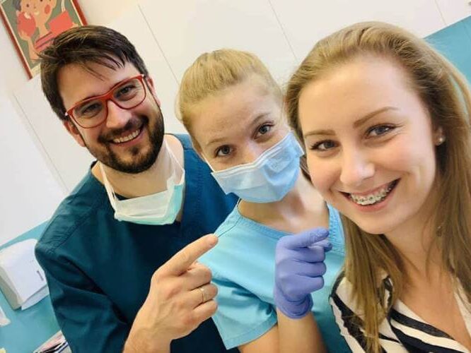 Dr. Steinhof Péter Márton asszisztenseivel