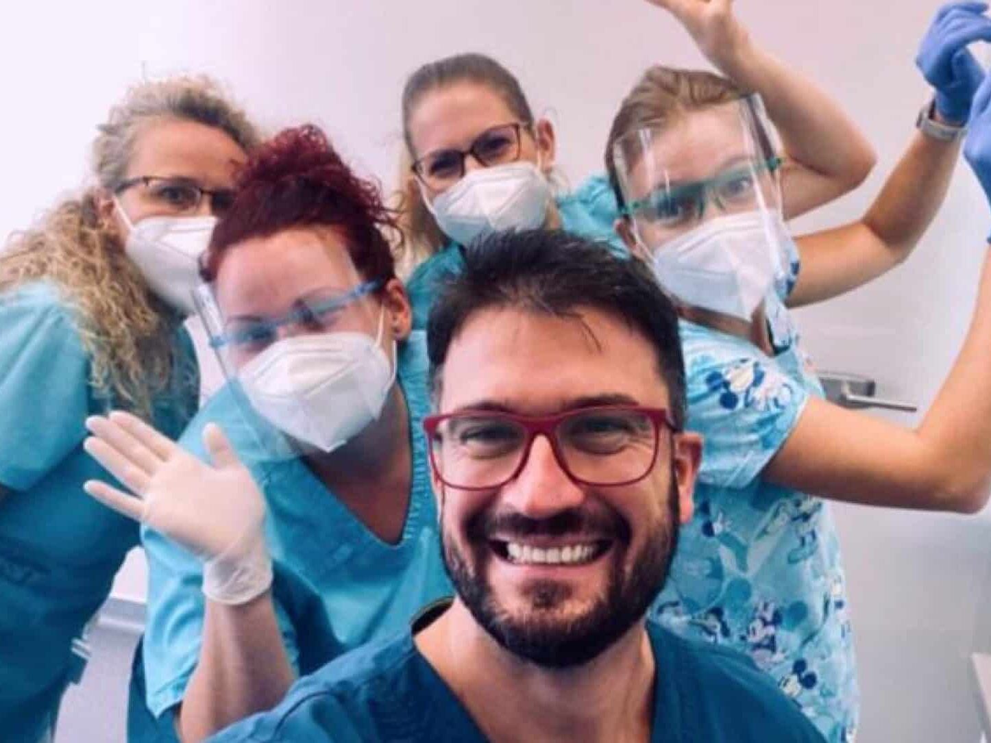 Dr. Péter Márton Steinhof and his kind assistants