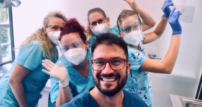 Dr. Péter Márton Steinhof and his kind assistants